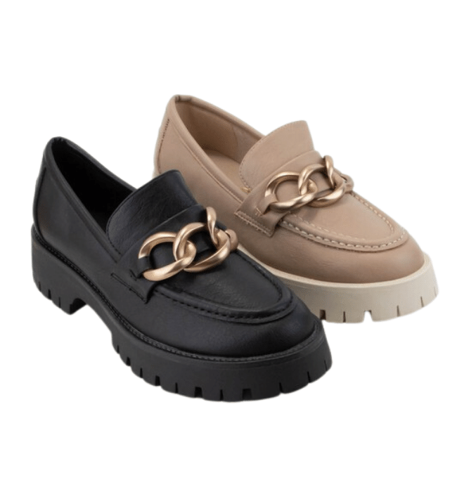 Sutton Platform Chunky Chain Loafer