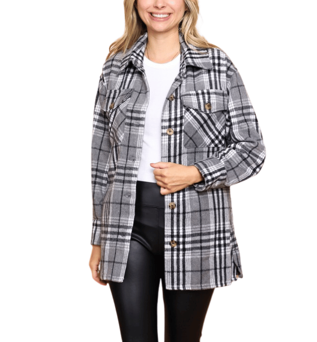 Lena Plaid Shacket