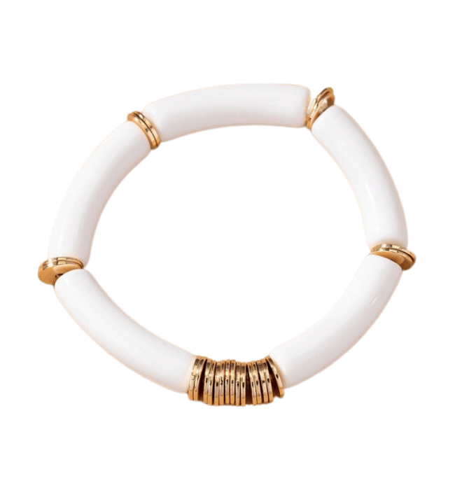 Resin Curve Stretch Bracelet