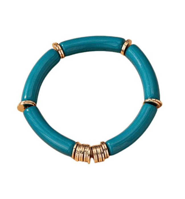 Resin Curve Stretch Bracelet