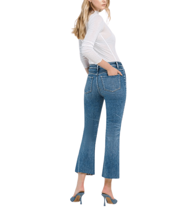 Marie Crop Flare Jean