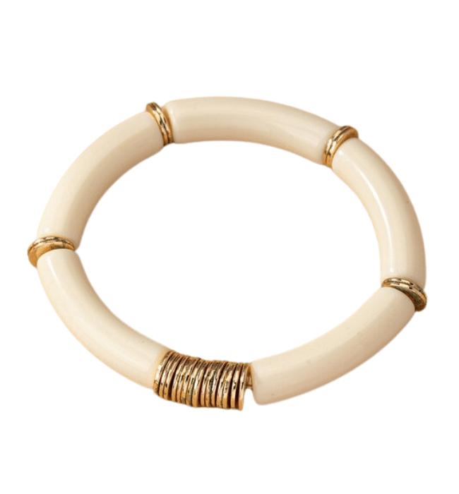 Resin Curve Stretch Bracelet