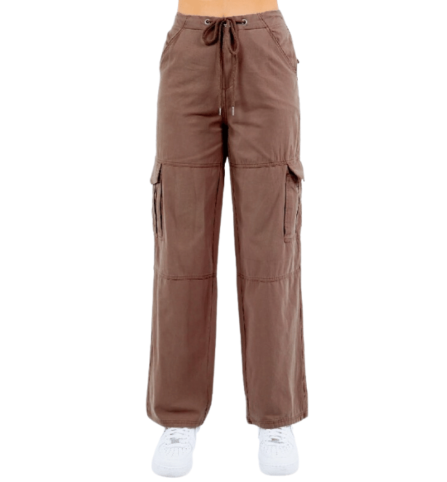 Cinnamon Wide Leg Cargo Pants