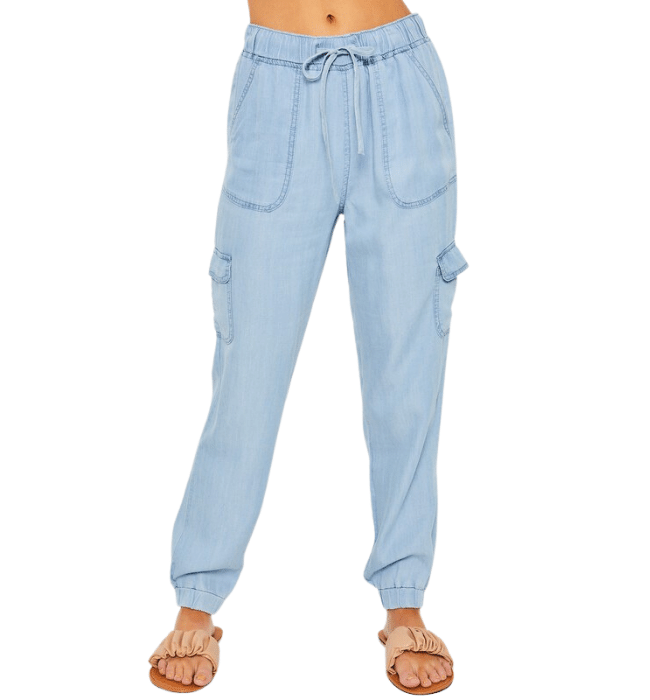 Meadow Cargo Chambray Jogger Pant
