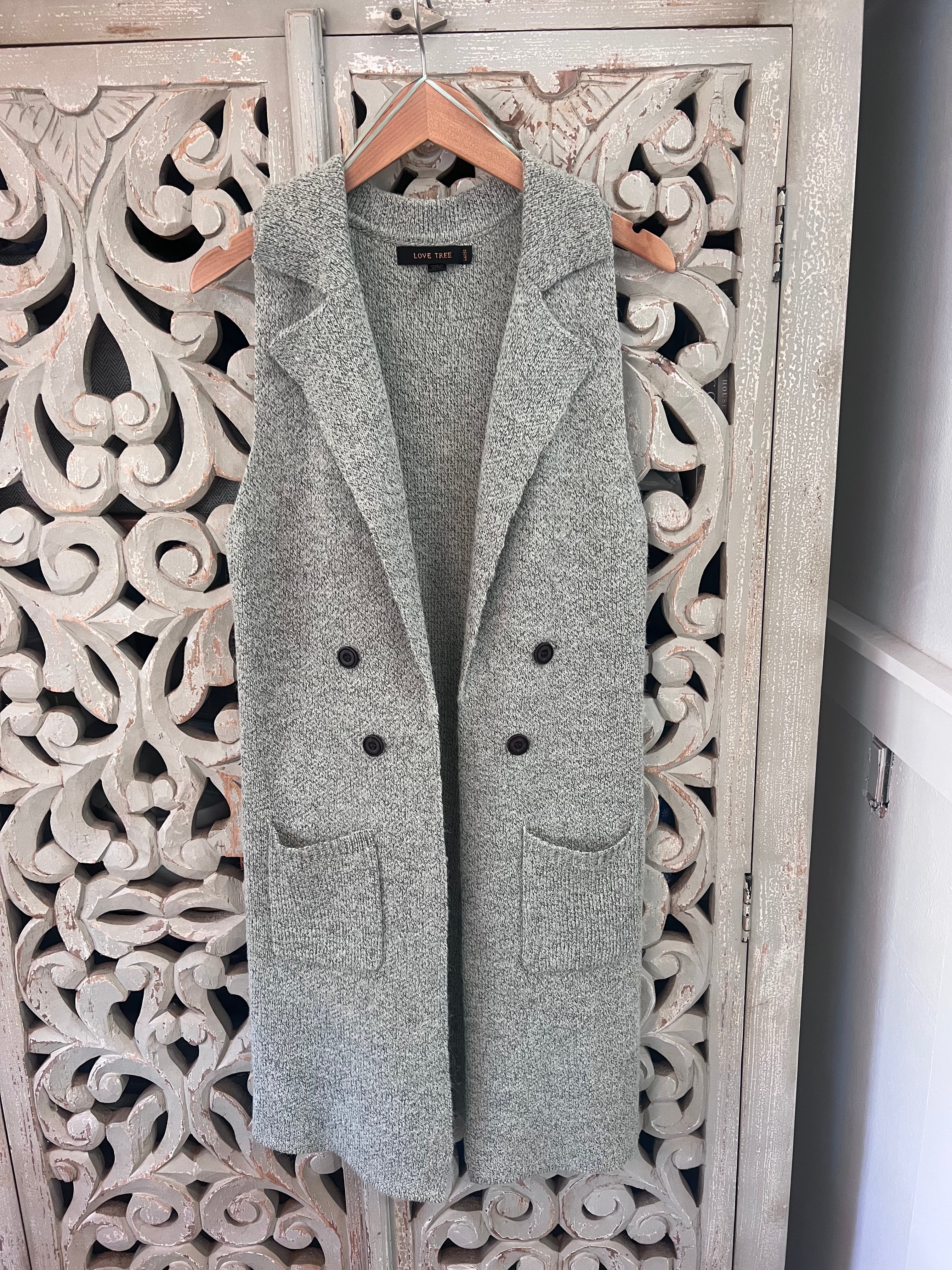 Long Sweater Vest L (RESTYLE)