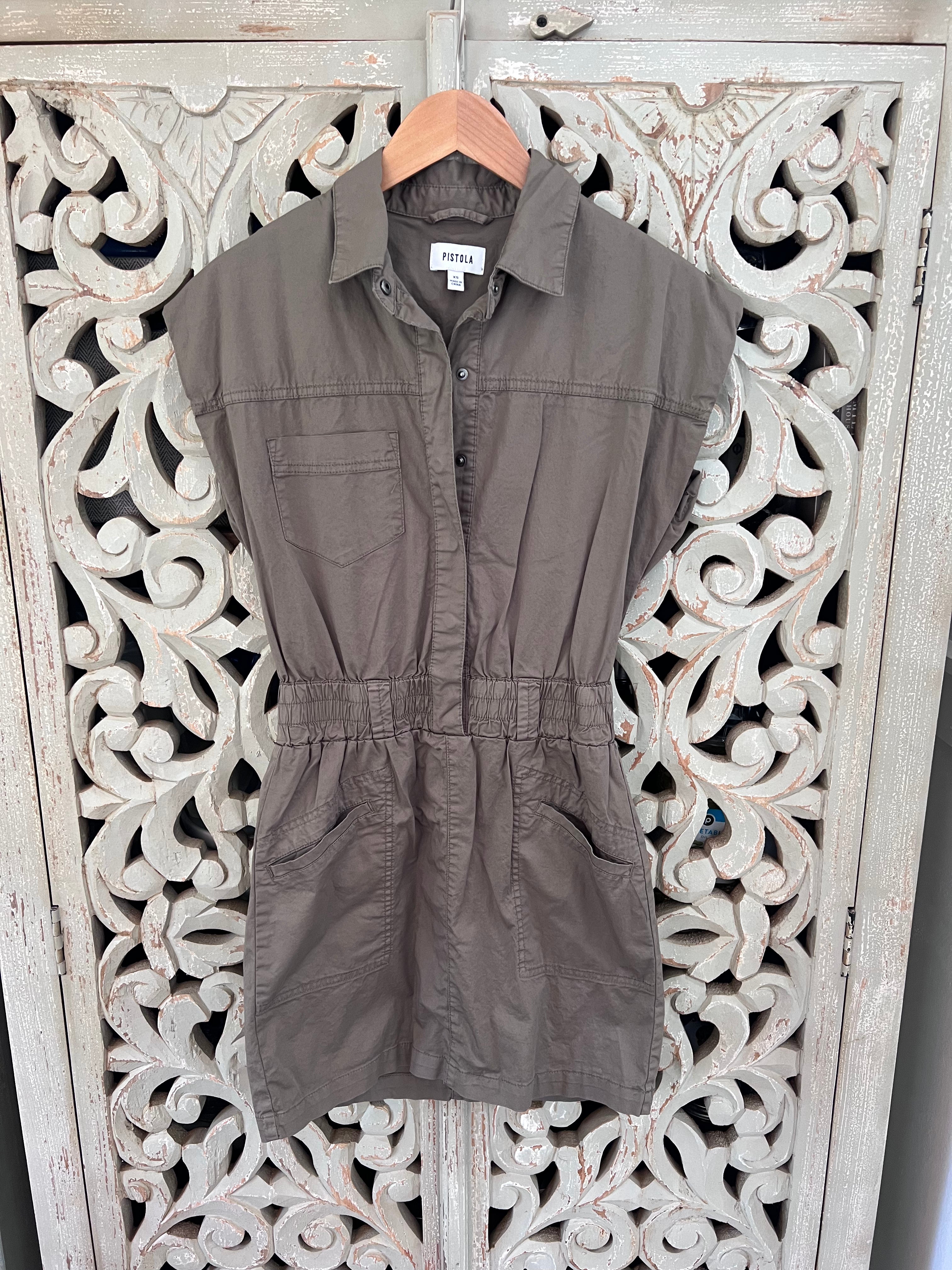 Pistola Army Green Dress Size XS (RESTYLE)