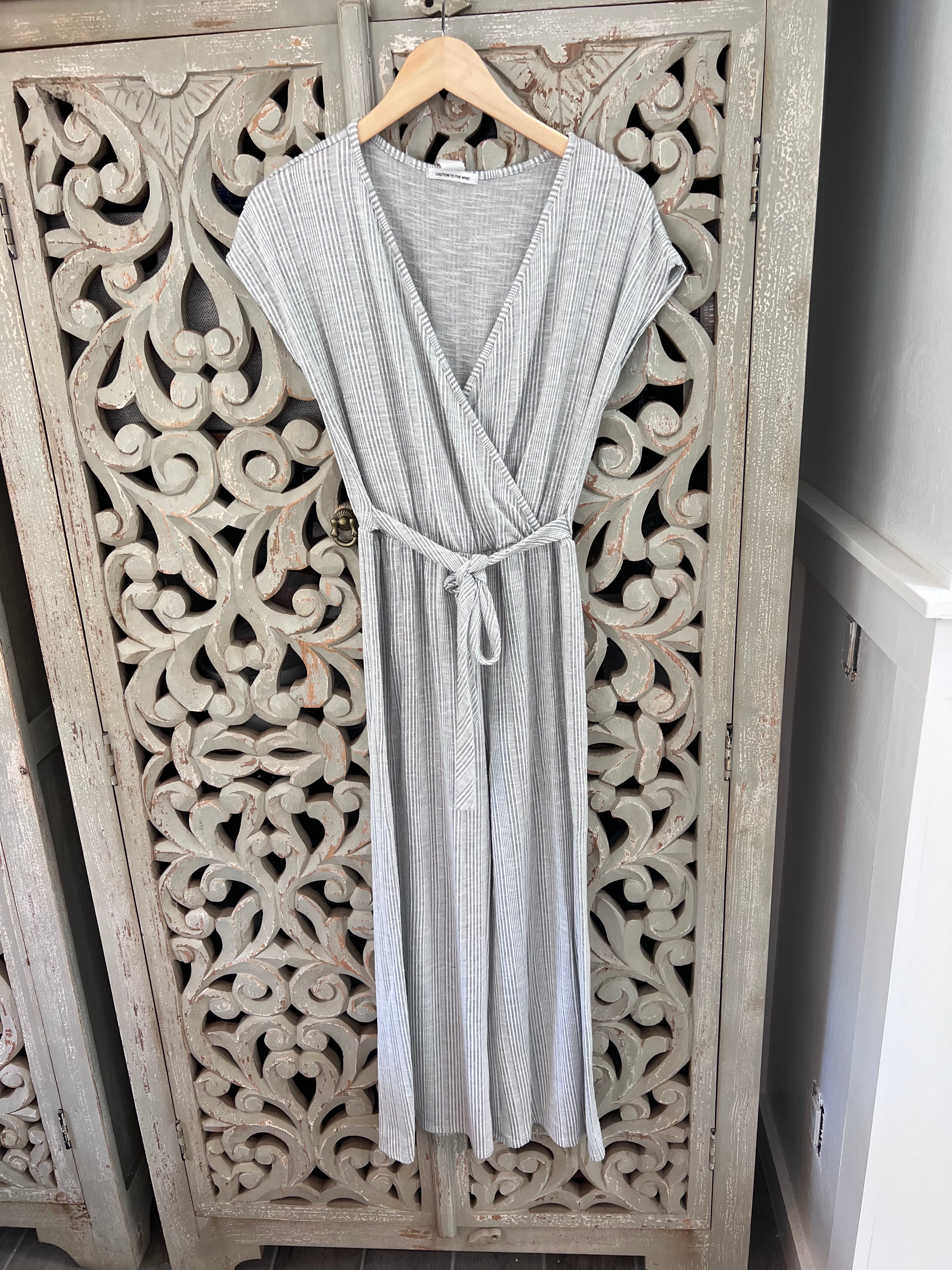 Soft Gray Jumpsuit Size L (RESTYLE)
