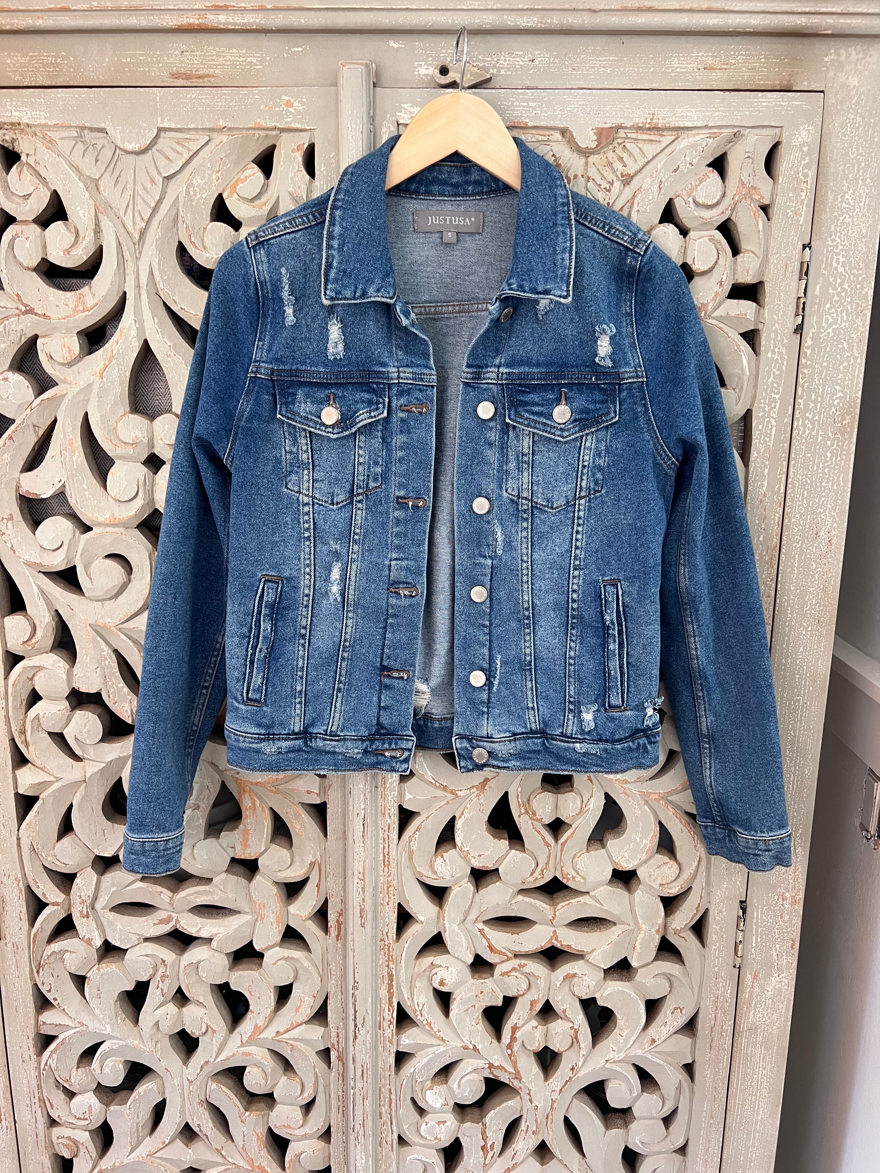 Just USA Denim Jacket Size S (RESTYLE)