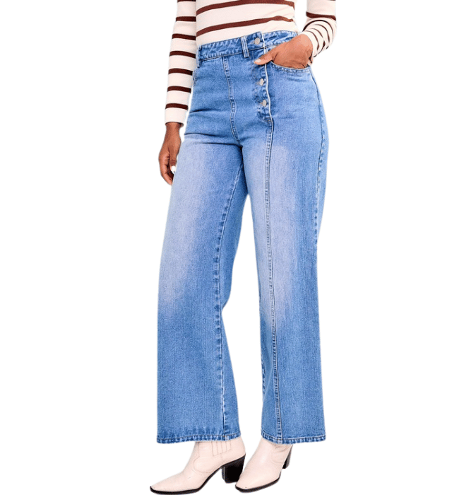 Huntley Side Button Jeans