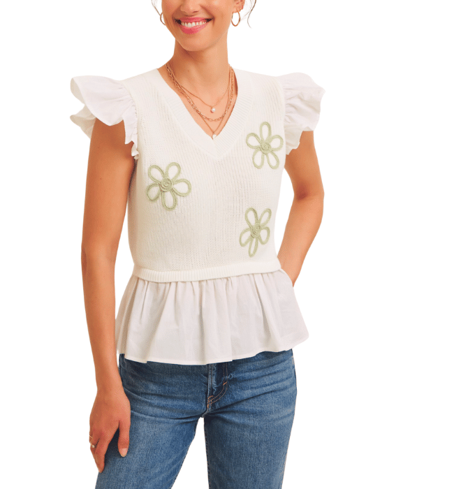 Adeline Embroidered Top
