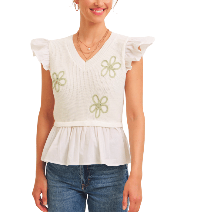 Adeline Embroidered Top