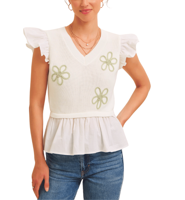 Adeline Embroidered Top