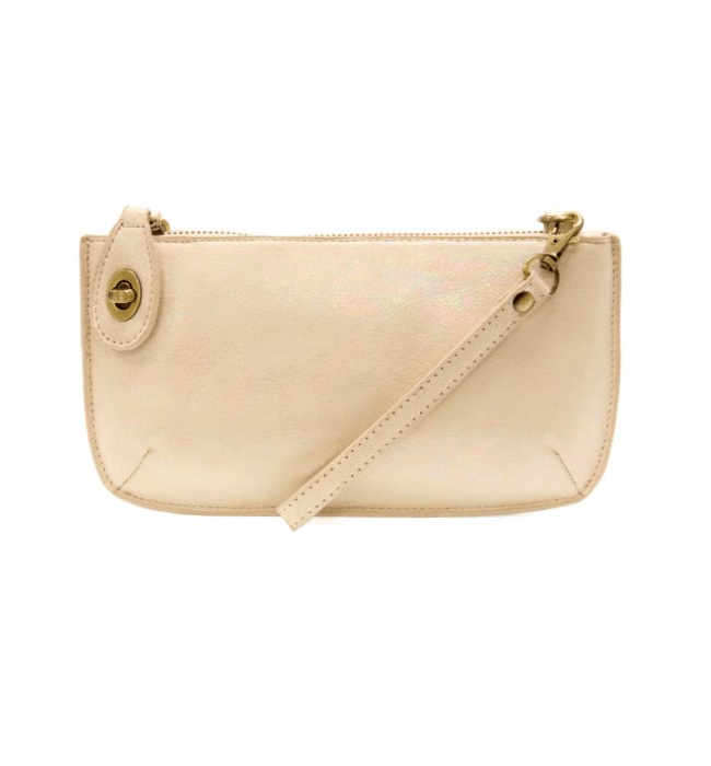 White Holographic Mini Wristlet Crossbody