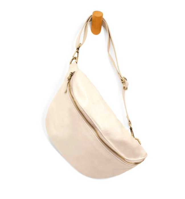 White Holographic Twyla Sling/Belt Bag