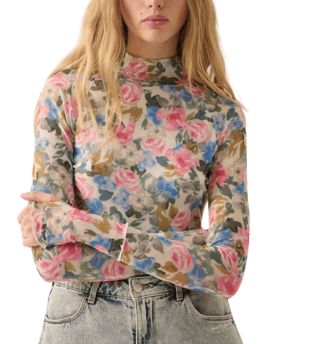 Watercolor Floral Top