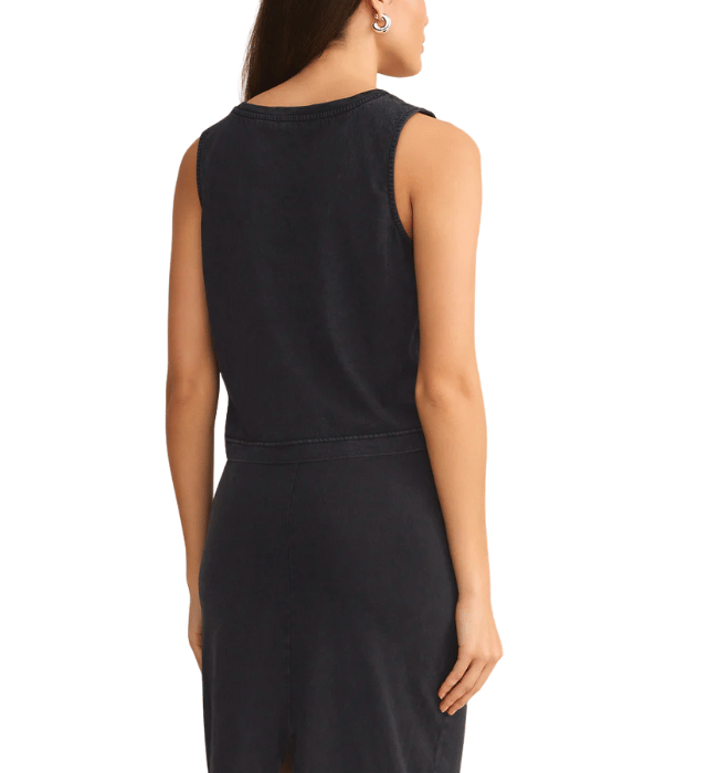 SLOANE V-NECK COTTON JERSEY TOP