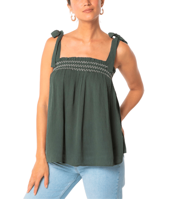 Bohemian Tie Shoulder Tank