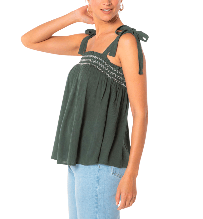 Bohemian Tie Shoulder Tank