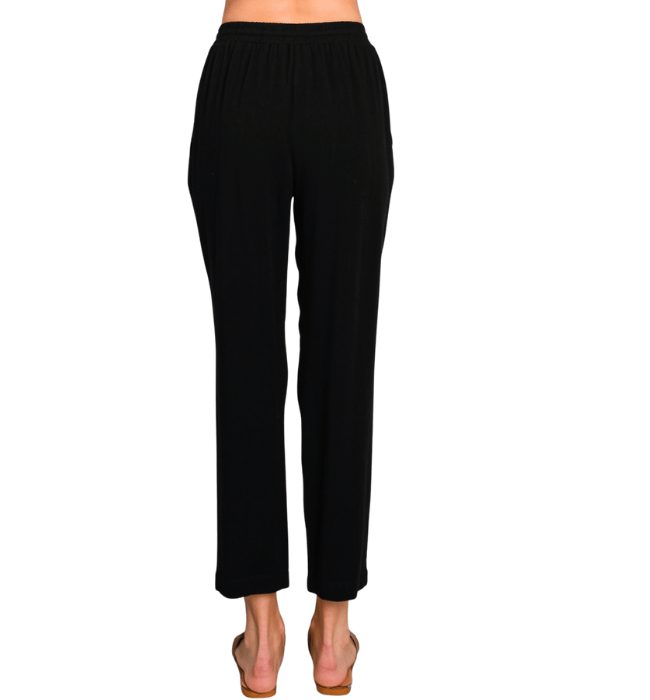 Elowen Black Linen Pants
