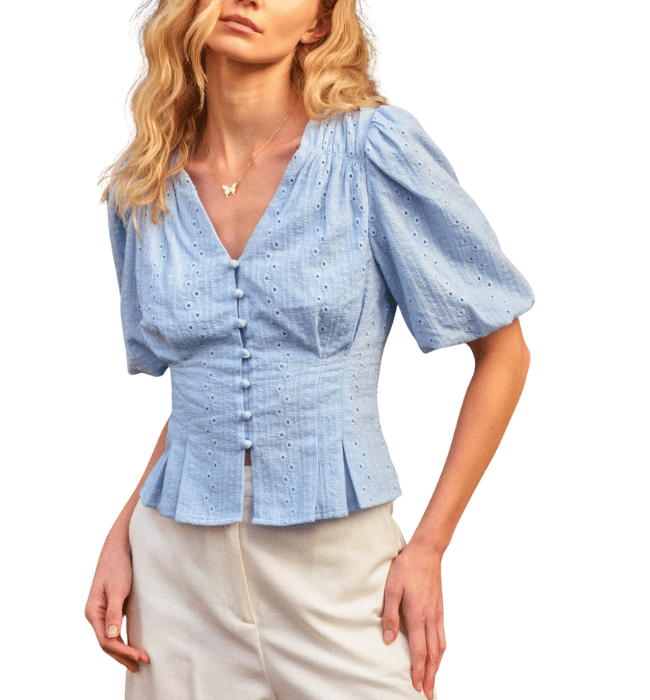 Delilah Eyelet Top