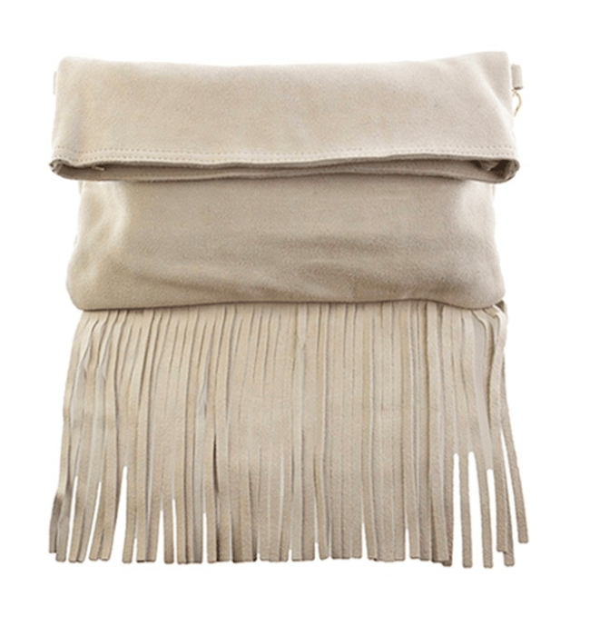 Suede Fringe Bag