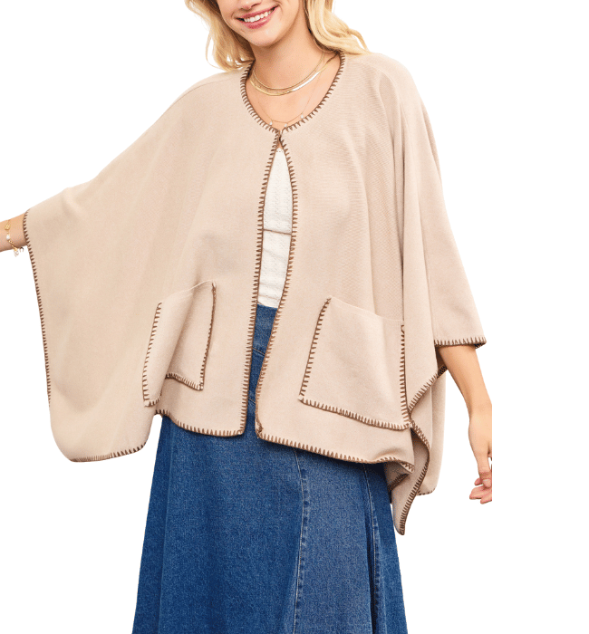 Noelle Poncho Sweater