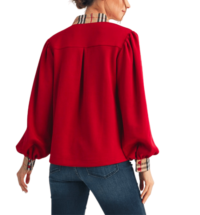 Wrenley Plaid Top
