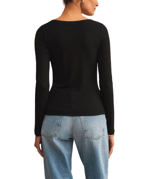 (Z SUPPLY) Second Skin Scoop Neck Top