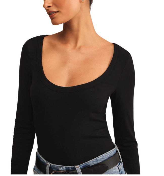 (Z SUPPLY) Second Skin Scoop Neck Top