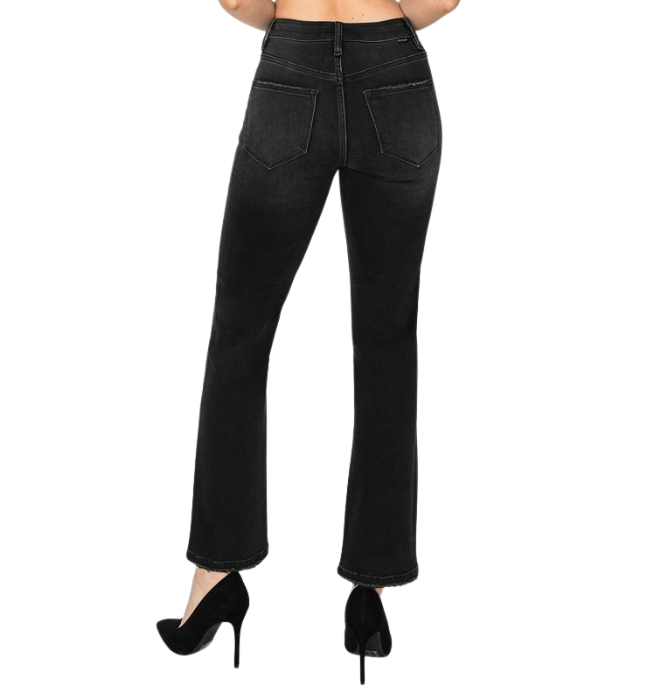 Lani Black Crop Straight Jean