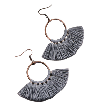 Cherokee Fringe Earrings - Hudson Square Boutique LLC
