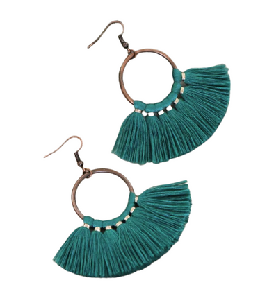 Cherokee Fringe Earrings - Hudson Square Boutique LLC