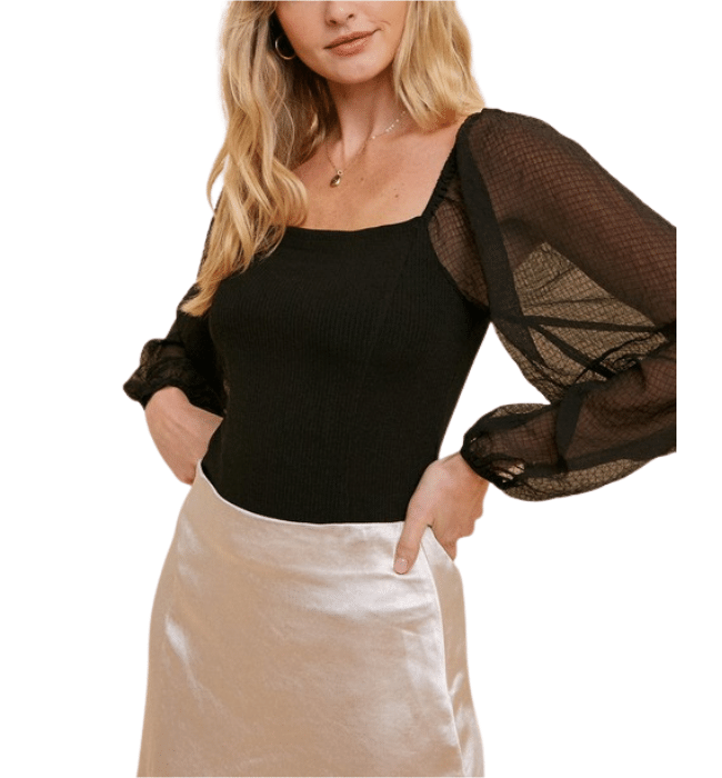 Brooklyn Chiffon Sleeve Top