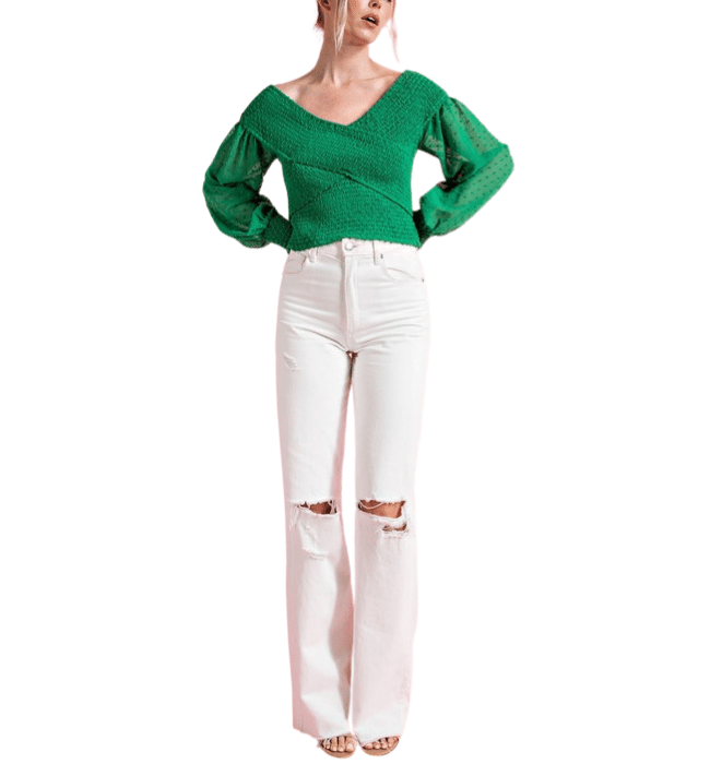 Seraphina Polka Dot Blouse - Hudson Square Boutique LLC