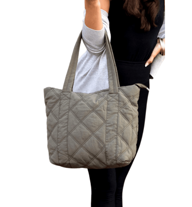 Cait Quilted Tote - Hudson Square Boutique LLC