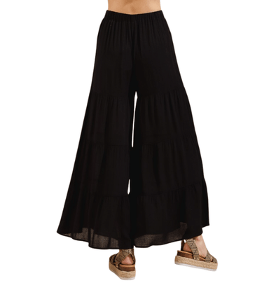 Cropped Flowy Pants - Hudson Square Boutique LLC