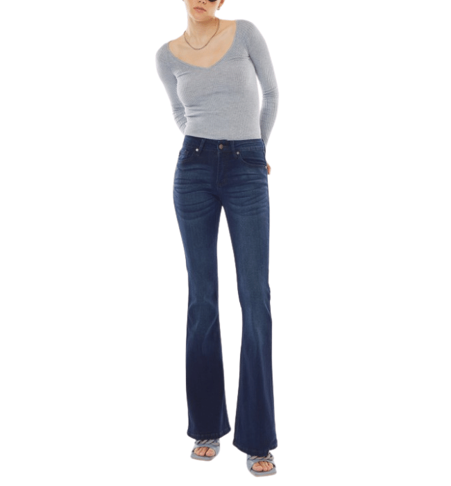 Dani Dark Wash Flare Jeans - Hudson Square Boutique LLC