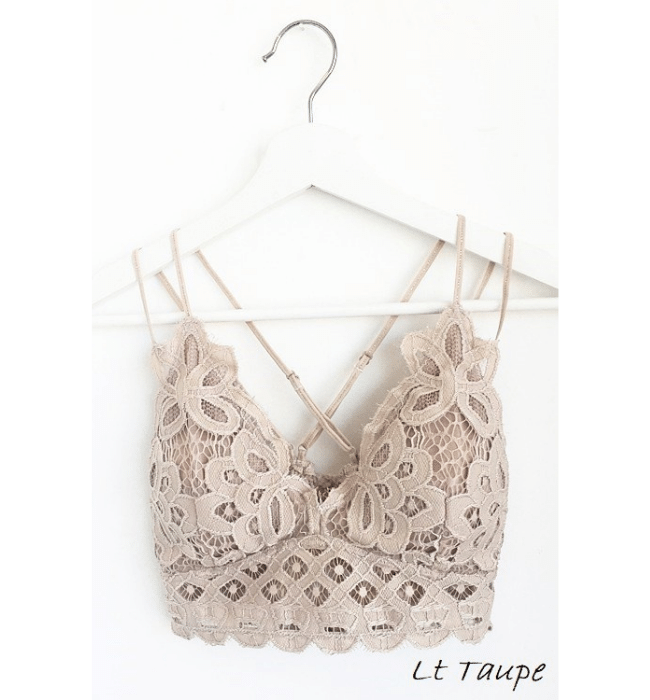 Seasonal Padded Crochet Bralette - Hudson Square Boutique LLC