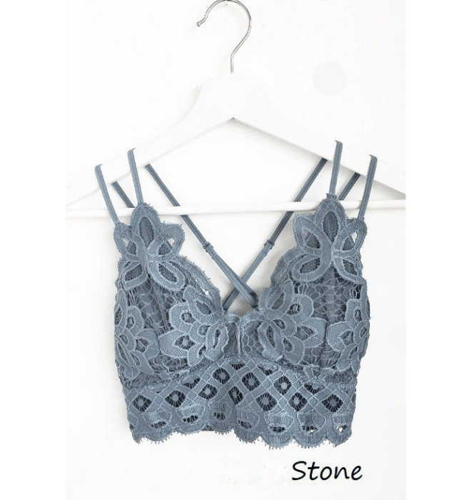 Seasonal Padded Crochet Bralette - Hudson Square Boutique LLC