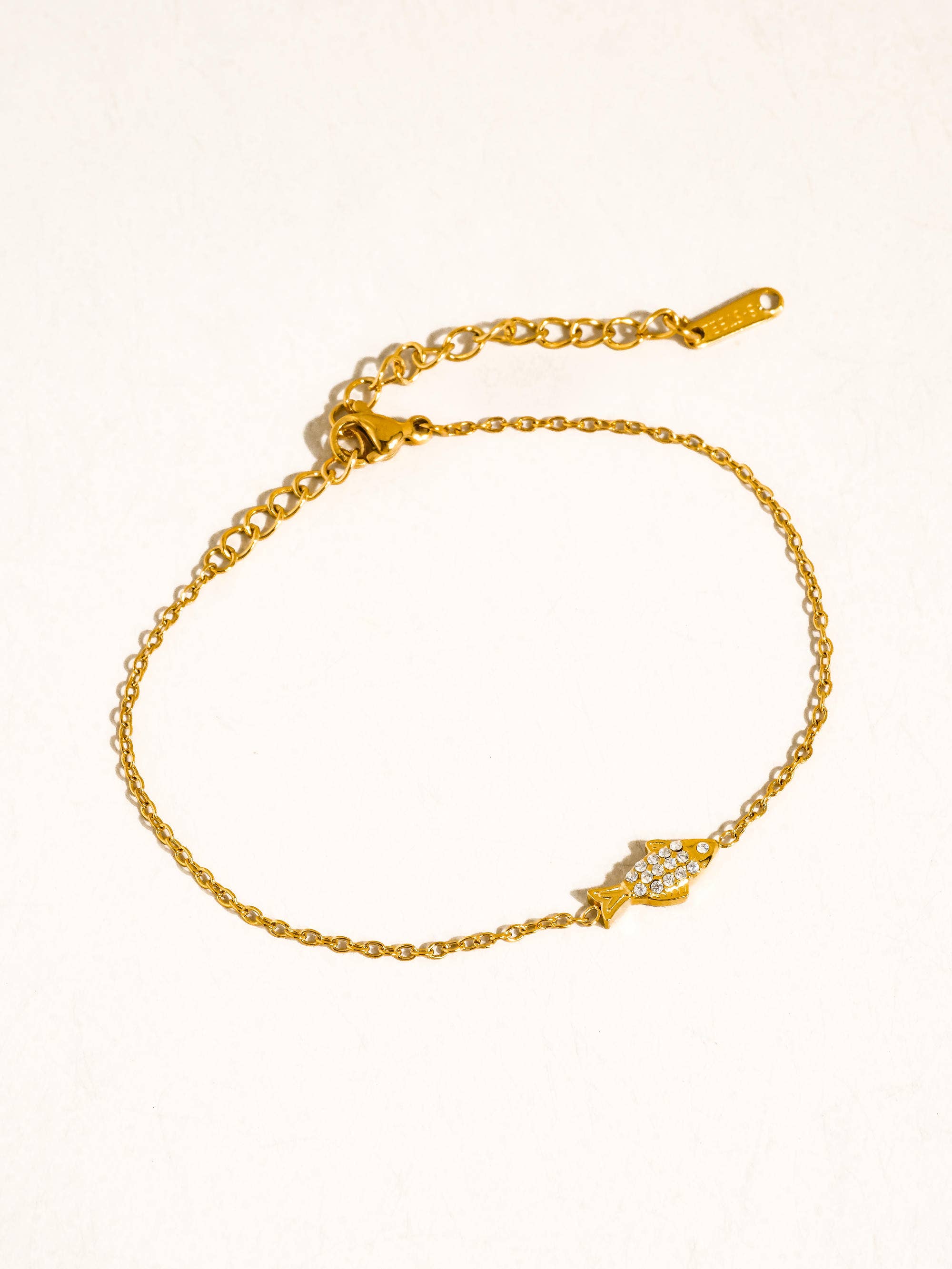 Quincee 18K Gold Non-Tarnish Summer Ocean CZ Bracelet