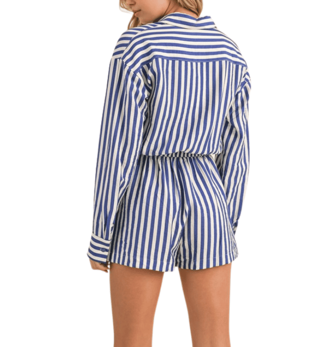 Klarissa Striped Romper