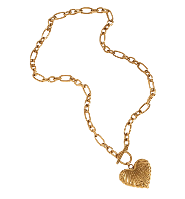 18K Gold Plated Heart Necklace