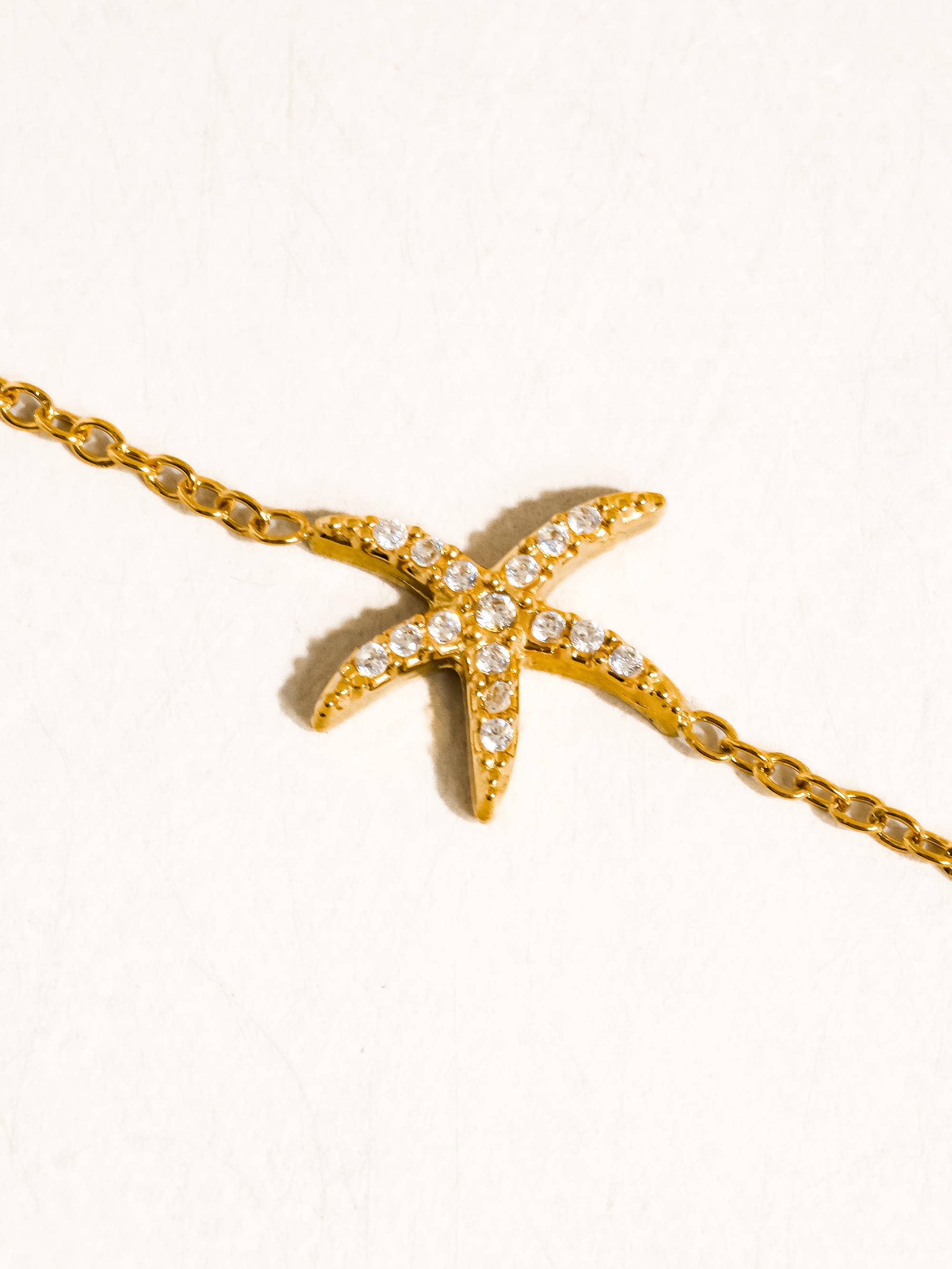 Quincee 18K Gold Non-Tarnish Summer Ocean CZ Bracelet