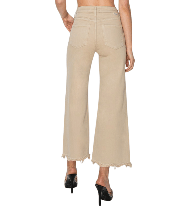 Silvia Tan High Rise Crop Jean