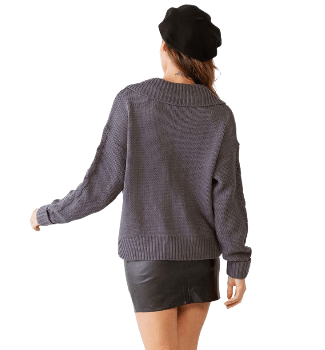 Stevie Cable Knit Cardigan Sweater