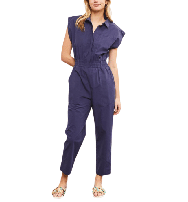 Gabrielle Navy Jumpsuit