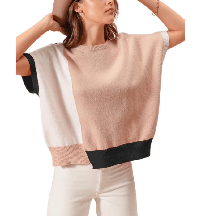 Brie Color Block Sweater