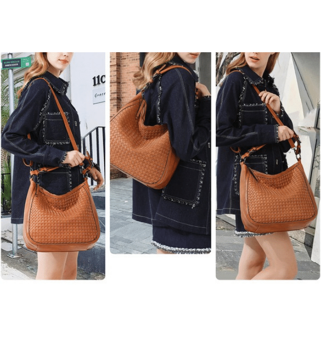 Saratoga Woven Hobo Bag
