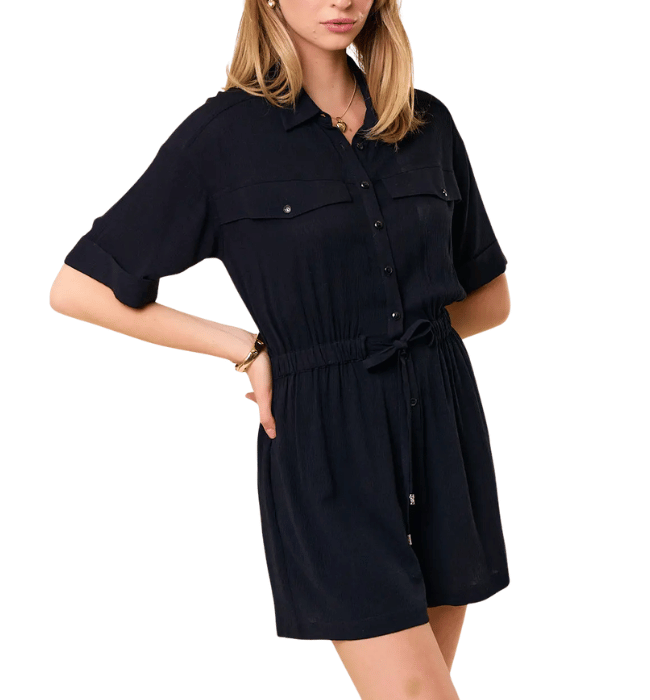 Aimee Drawstring Romper