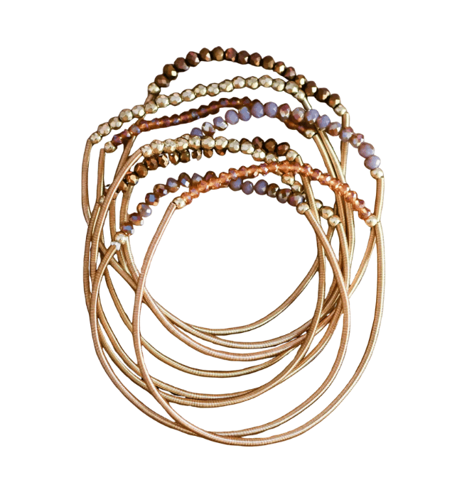 Boho Layered Guitar String Bracelet